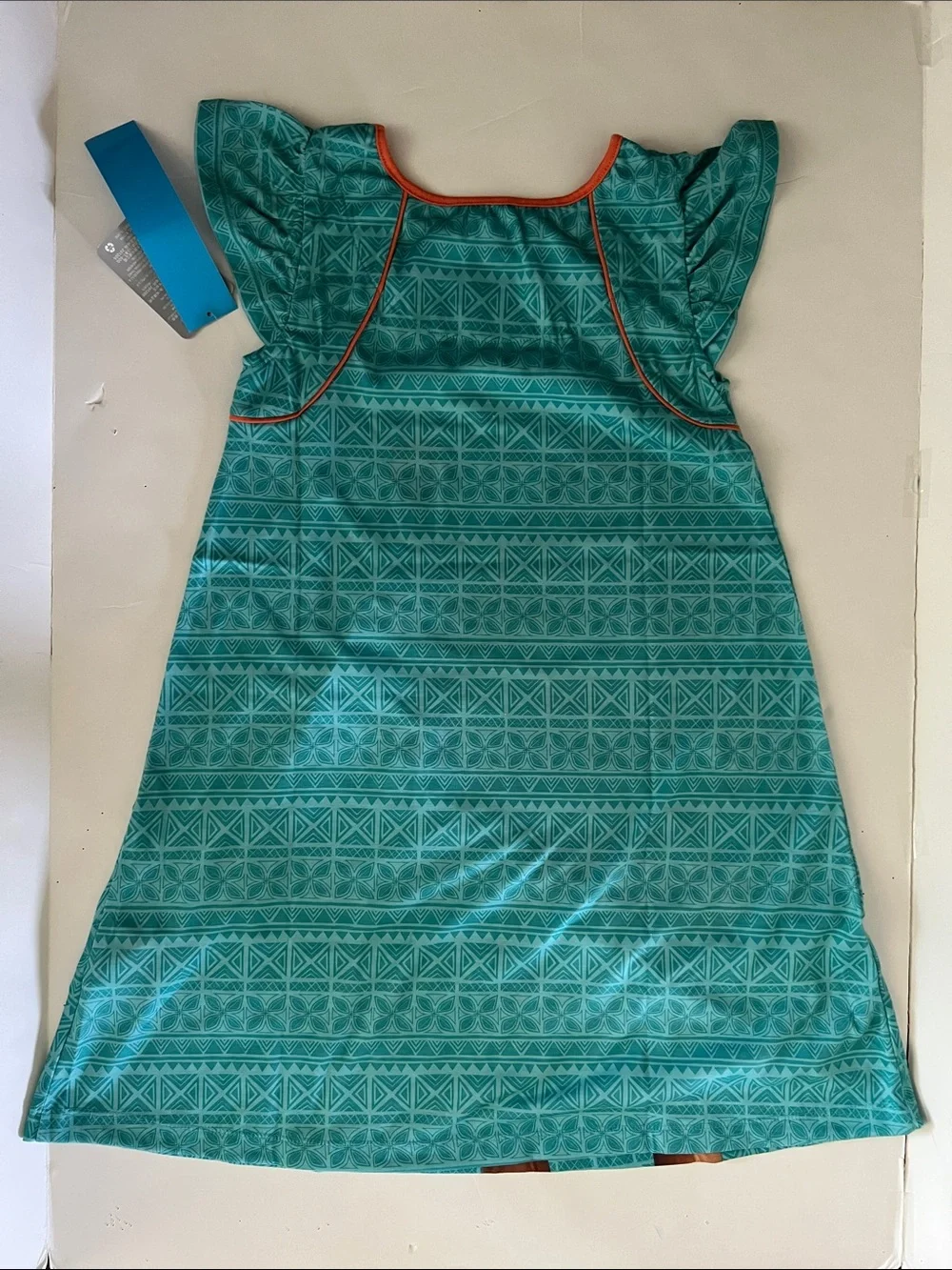 Disney Moana Teal and Red Girls Nightgown
